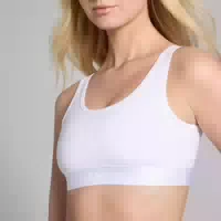 Mp Bralette mit Rundhalsausschnitt – Weiß m