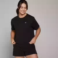 Mp Damen Basics Locker Sitzendes Kurzarm Crop T Shirt – Schwarz Xxl
