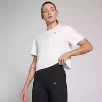 Mp Damen Basics Locker Sitzendes Kurzarm Crop T Shirt – Weiß Xxl