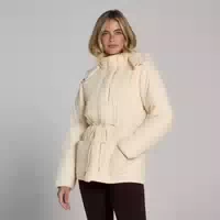 Mp Damen Kurze Jacke Mit Verstellbarem Bund – Helles Cremeweiß Xs