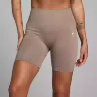 Mp Damen Shape Nahtlose Radlerhose – Helles Graubraun Xxl