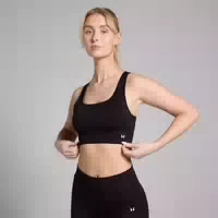 Mp Damen Shape Nahtloser Sport Bh — Schwarz Xxs