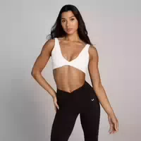 Mp Damen Tempo Sport Bh Mit Twist Vorderseite – Weiß Xl