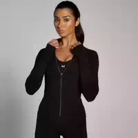 Mp Damen Tempo Ultra Nahtlose Jacke mit Reißverschluss – Nebel l