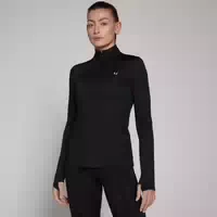 Mp Damen Training Top Mit 1 4 Reißverschluss – Schwarz Xxl