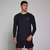 Mp Herren Performance Langarmshirt – Navy Meliert S