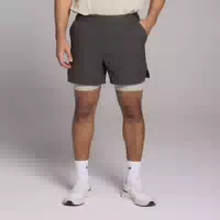 Mp Herren Tempo 2 In 1 Graphic Shorts – Verwaschenes Schwarz S