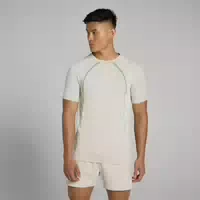 Mp Herren Tempo Panel Kurzarm T Shirt – Asche Xxl