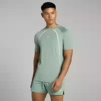 Mp Herren Tempo Panel Kurzarm T Shirt – Hellgrün Xxxl