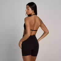 Mp Tempo Neckholder Bh Mit Offenem Rücken Für Damen – Schwarz Xxl