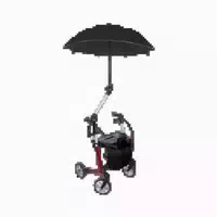 Rollatorschirm | Rollstuhlschirm 99 Schwarz 1 st