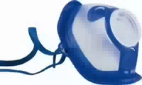 Microdrop Rf7 Maske Kind Blau Transparent 1 St