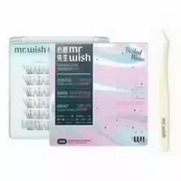 Mr Wish Wishing Star Series Glue Free Eyelashes With Specialize Tweezwes 36pcs 1pc Boiled Water