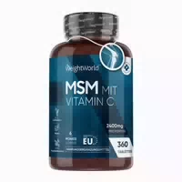 Msm Tabletten mit Vitamin C l 2400 mg Msm 360 st Vorrat für 6 Monate l Online Bestellen Weightworld