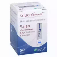 Glucosmart Salsa Blutzuckerteststreifen Dose 50 St Teststreifen