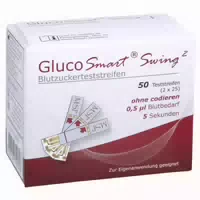 Glucosmart Swing Blutzucker Teststreifen 50 St Teststreifen