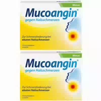 Mucoangin Waldbeere 20 mg | Lutschtabletten gegen Halsschmerzen, 3h Schmerzlinderung