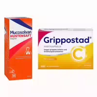 Mucosolvan Hustensaft 100ml Grippostad C Hartkapseln 24stk