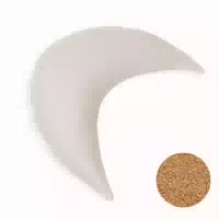 Mudis Mondkissen Nackenkissen mit Bio Hirse Füllung