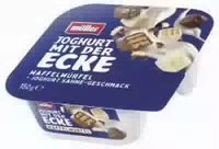 Müller Joghurt mit der Ecke Waffelwürfel & Joghurt Sahne Geschmack