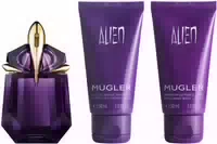 Mugler Alien Set = Edp Nat Spray 30 Ml Body Lotion 50 Ml Shower Gel 50 Ml