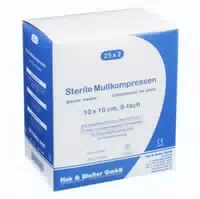 Mullkompressen 10x10 cm Steril 8 Fach