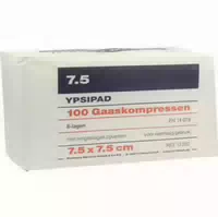 Mullkompressen Ypsipad 7,5x7,5 Cm Unsteril 8 Fach