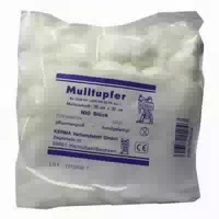 Mulltupfer 20x20 cm Pflaumengross Unsteril