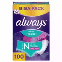 Multipack 5x Always Daily Fresh Slim Flexistyle Slipeinlagen 100 Stück, mit Frischeduft, Ultra Dün