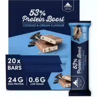 Multipower 53 % Protein Boost Riegel Cookies & Cream
