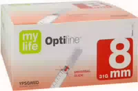 Mylife Optifine Pen Nadeln 8 mm 100 st Kanüle