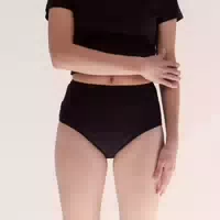 Mylily Periodenunterwäsche High Waist Schwarz Xxs ohne Biozide