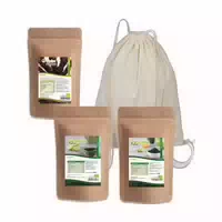 Mynatura Bio Algen Set Dulse Flocken Chlorella Pulver Spirulina Pulver