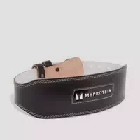 Myprotein Premium Gewichthebergürtel aus Leder – Schwarz Small 23 32 Inch