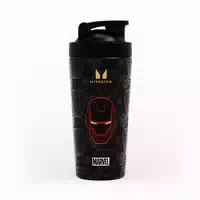 Myprotein Iron Man Shaker aus Recyceltem Metall – Schwarz