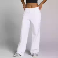 Mp Damen Basics Gerade Geschnittene Jogginghose Weiß Xl