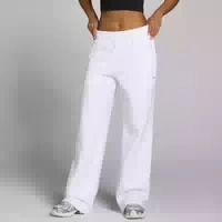 Mp Damen Basics Gerade Geschnittene Jogginghose Weiß S