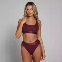 Mp Damen Bralette Mit Rundhalsausschnitt – Dunkle Beere Xs