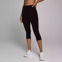 Mp Damen Hybrid Seamless Capri Hose Schwarz Xs
