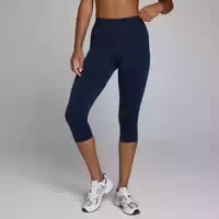 Mp Damen Hybrid Seamless Capri Hose Schwarz S