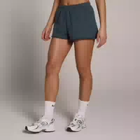 Mp Damen Move Club Graphic Leicht Loopback Sweatshorts Faded Blue Xxl