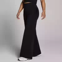 Mp Damen Petite Tempo Hose mit Weitem Bein Schwarz S