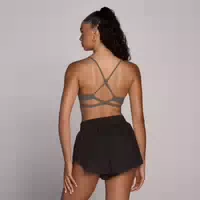 Mp Damen Tempo Adjustable Strappy Back Sports Bra – Dunkelgrau l