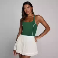 Mp Damen Tempo Contrast Strappy Racerback Top Renngrün Xs