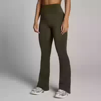 Mp Damen Tempo Nahtlos Flared Leggings Waldgrün Xxl