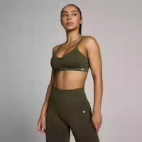 Mp Damen Tempo Nahtlos Gerafft Sport Bh Waldgrün Xl