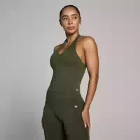 Mp Damen Tempo Nahtlos Neckholder Top Waldgrün Xxl
