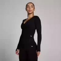 Mp Damen Tempo Nahtlos Verkürzte Jacke Schwarz Xxl