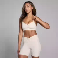 Mp Damen Tempo Sport Bh mit Geraffter Vorderseite – Wüstensand Xxl