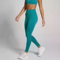 Mp Damen Tempo Ultra Curved Seam Leggings – Aqua Blaugrün Xxl